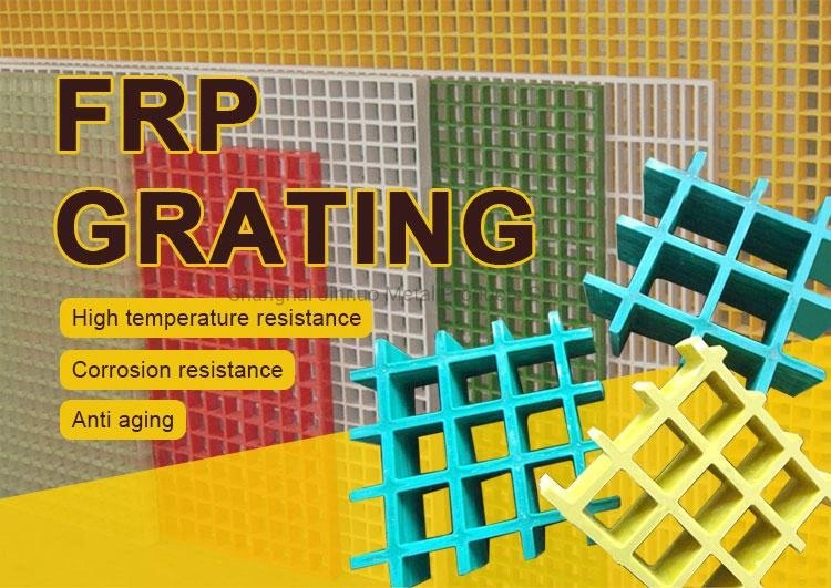 FRP Moulded Grating/FRP Mesh with ISO9001 Certifiacte