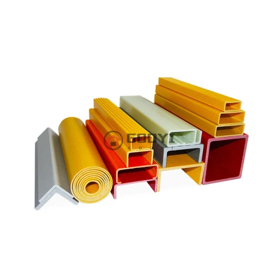 Pultruded Fiberglass Round Pipe Reinforced Polymer FRP Tube Profiles