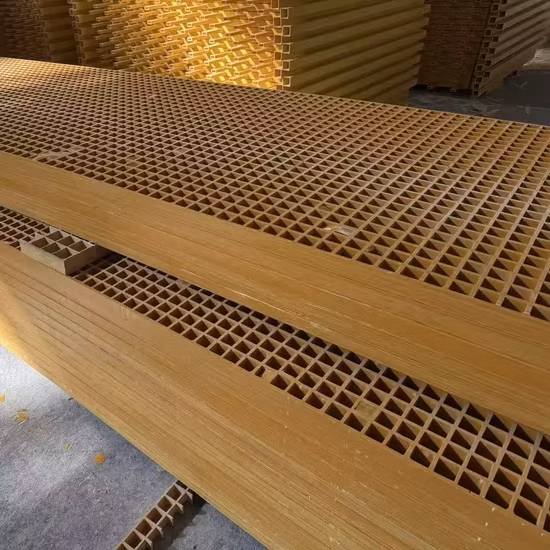 Smooth or Concave FRP GRP Plastic Tree Grating