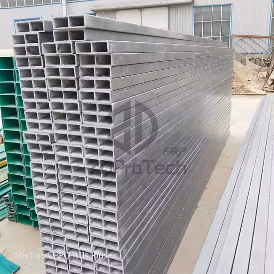 Customized Pultrusion Fiberglass Profiles for Construction FRP Rectangular Tube